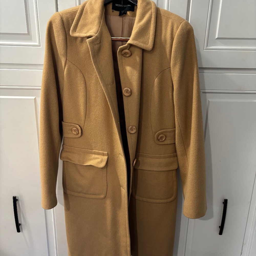 Tan wool dress jacket